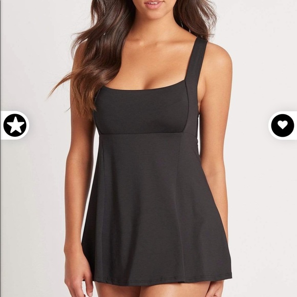 Sea Level Swim Australia Essentials Square Neck Swim Dress - Picture 2 of 9
